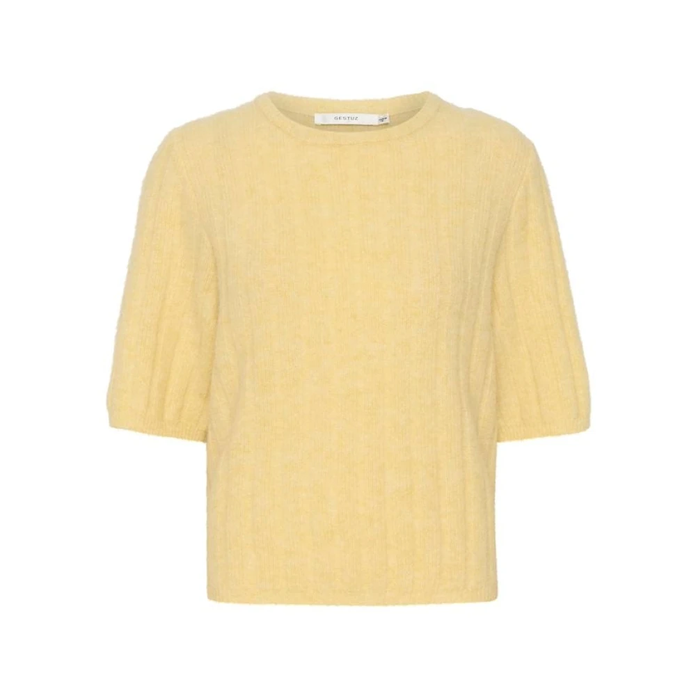Gestuz Gebreide Tee Top Yellow Dames
