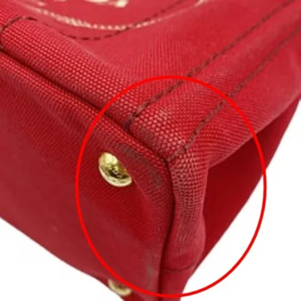 Prada Vintage Pre-owned Leather prada-bags Red Dames