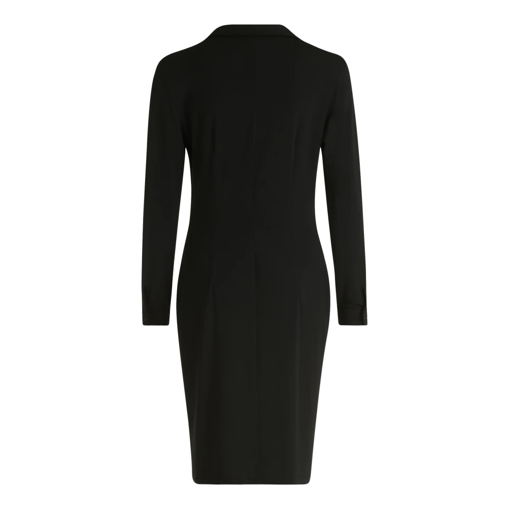 Vera Mont Jerseyjurk met plooien Black Dames