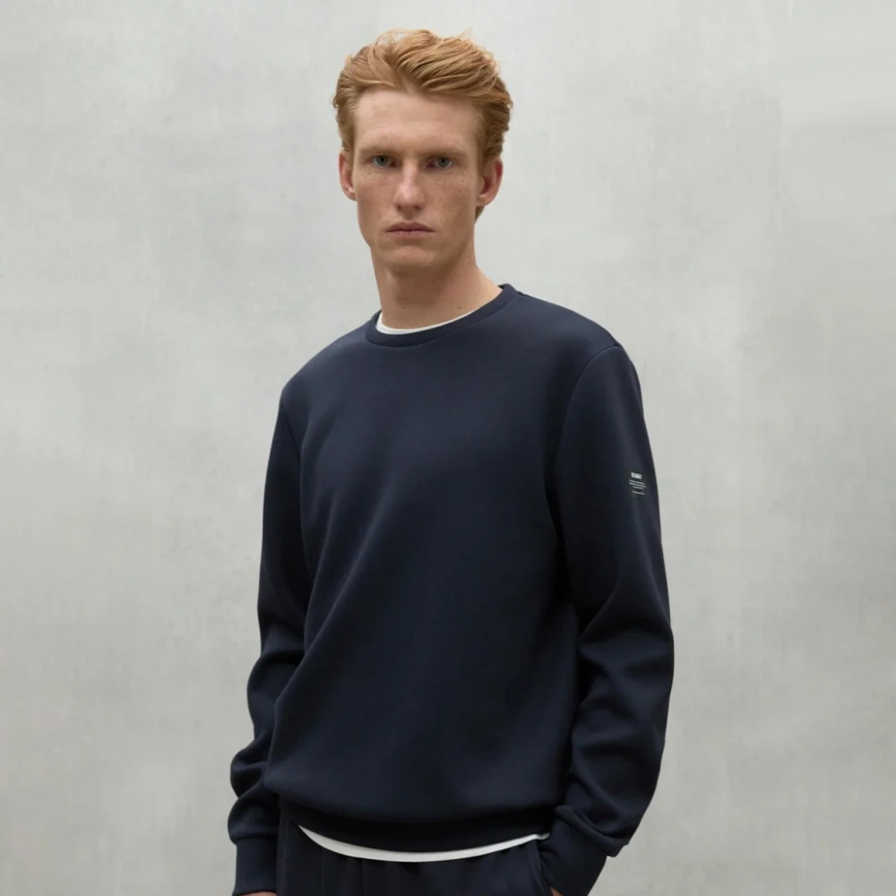 Ecoalf Stijlvolle Zip-Through Sweatshirt Blue Heren