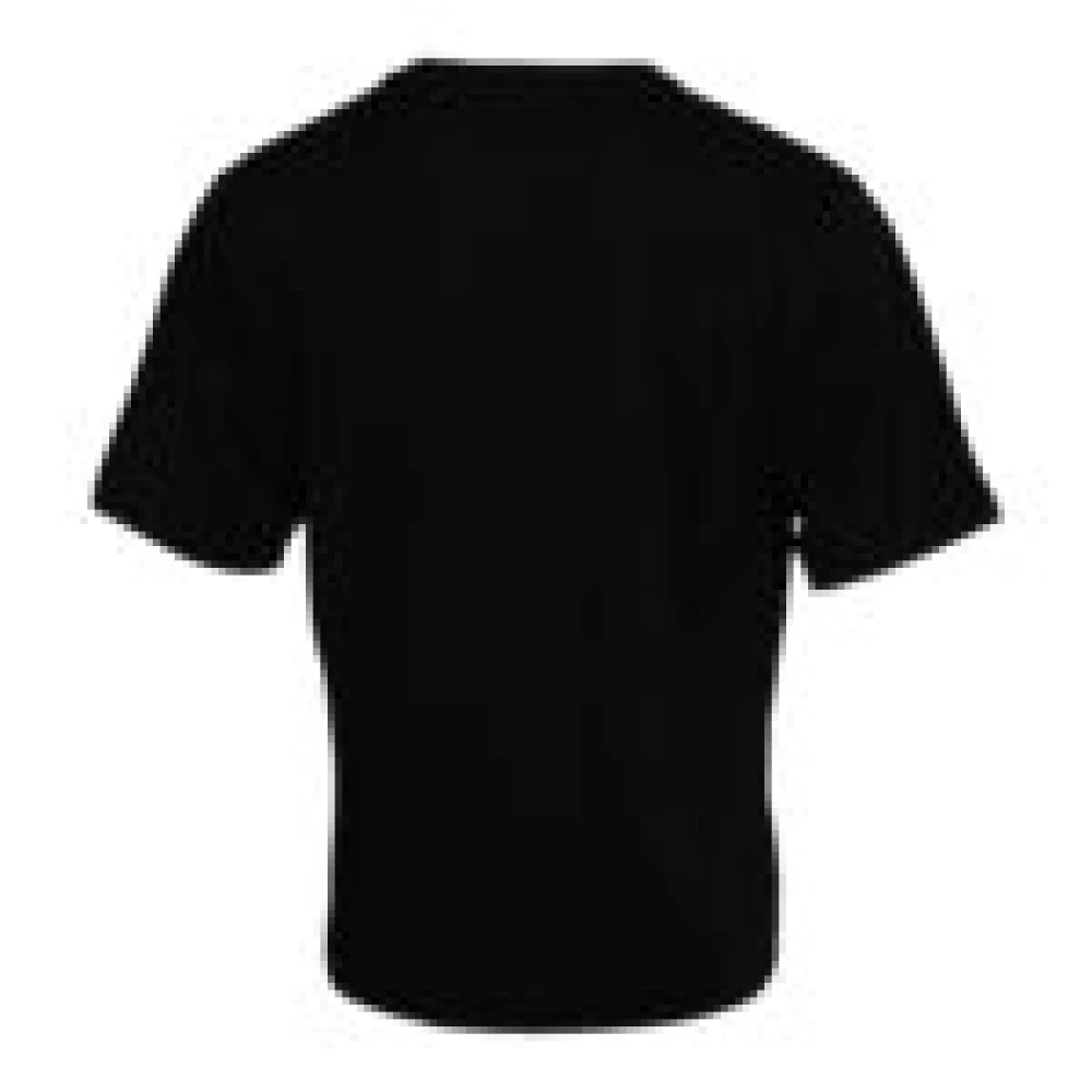 Dolce & Gabbana Zwart katoenen T-shirt met ronde hals en korte mouwen Black Heren