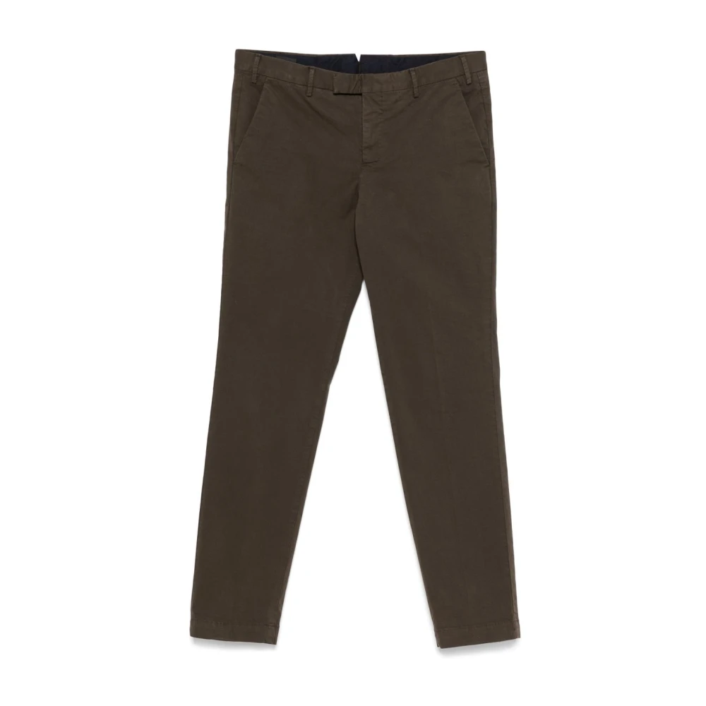 PT Torino Bruine Broek met Verborgen Sluiting Brown Heren