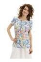 chemisier-a-manches-courtes-multicolore-grazia