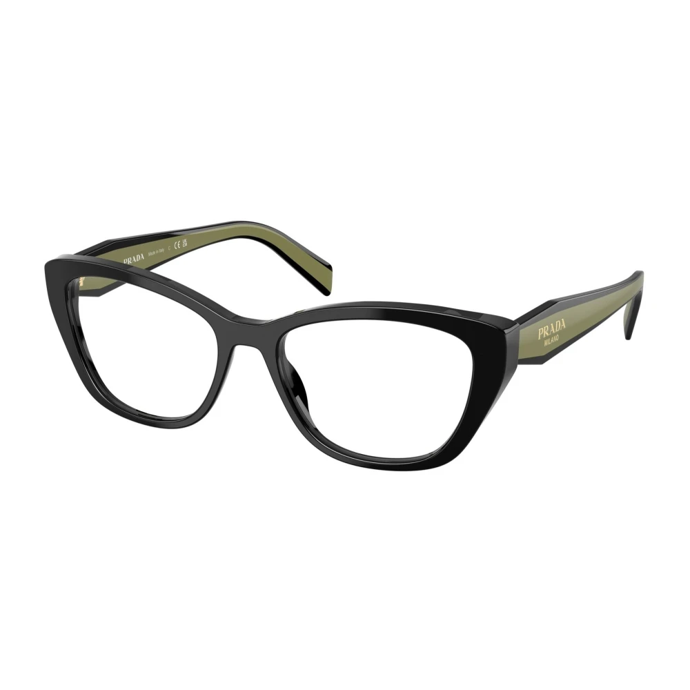 Prada Women's Black Glasses, 53 Mm, Cat-Eye Eyeglasses