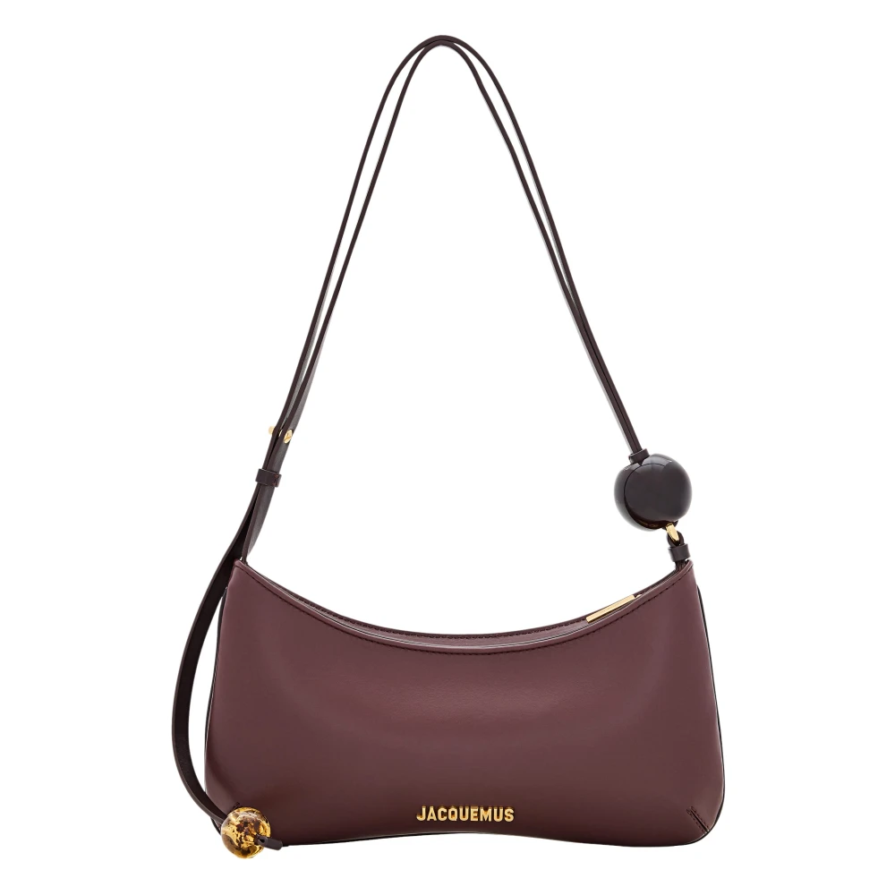 Jacquemus Brown Shoulder Bags, Female, One Size, Le Bisou Perle