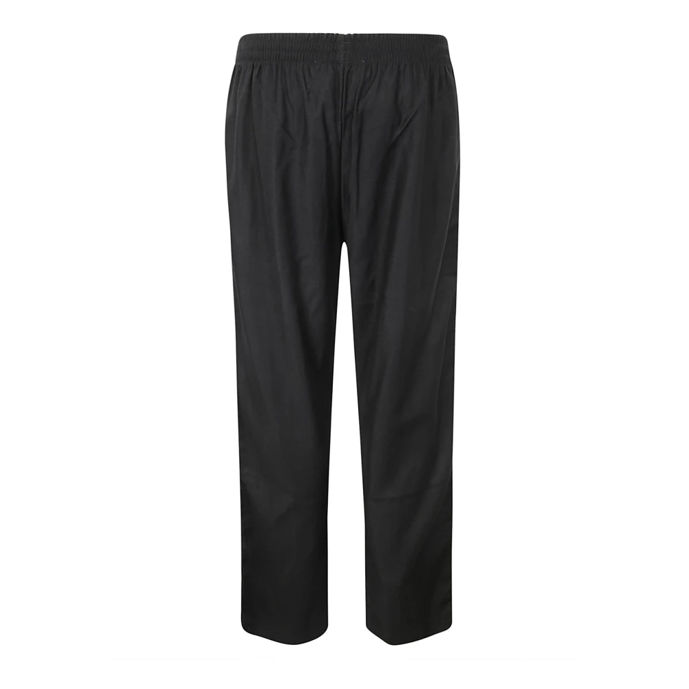 Our Legacy Zwarte trainingsbroek met satijnen band Black Heren