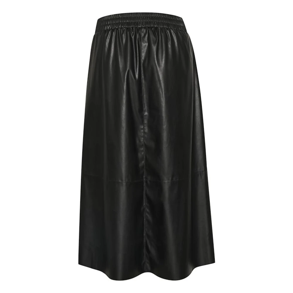 Kaffe Zwarte Kamikka Lange Rok Black Dames