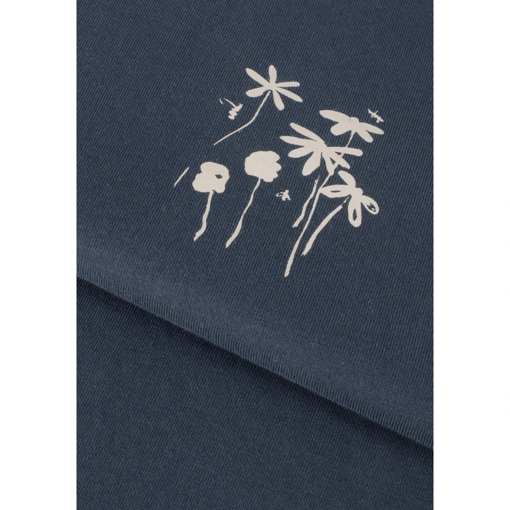 Forét Blauw Flora T-shirt voor heren Blue Heren
