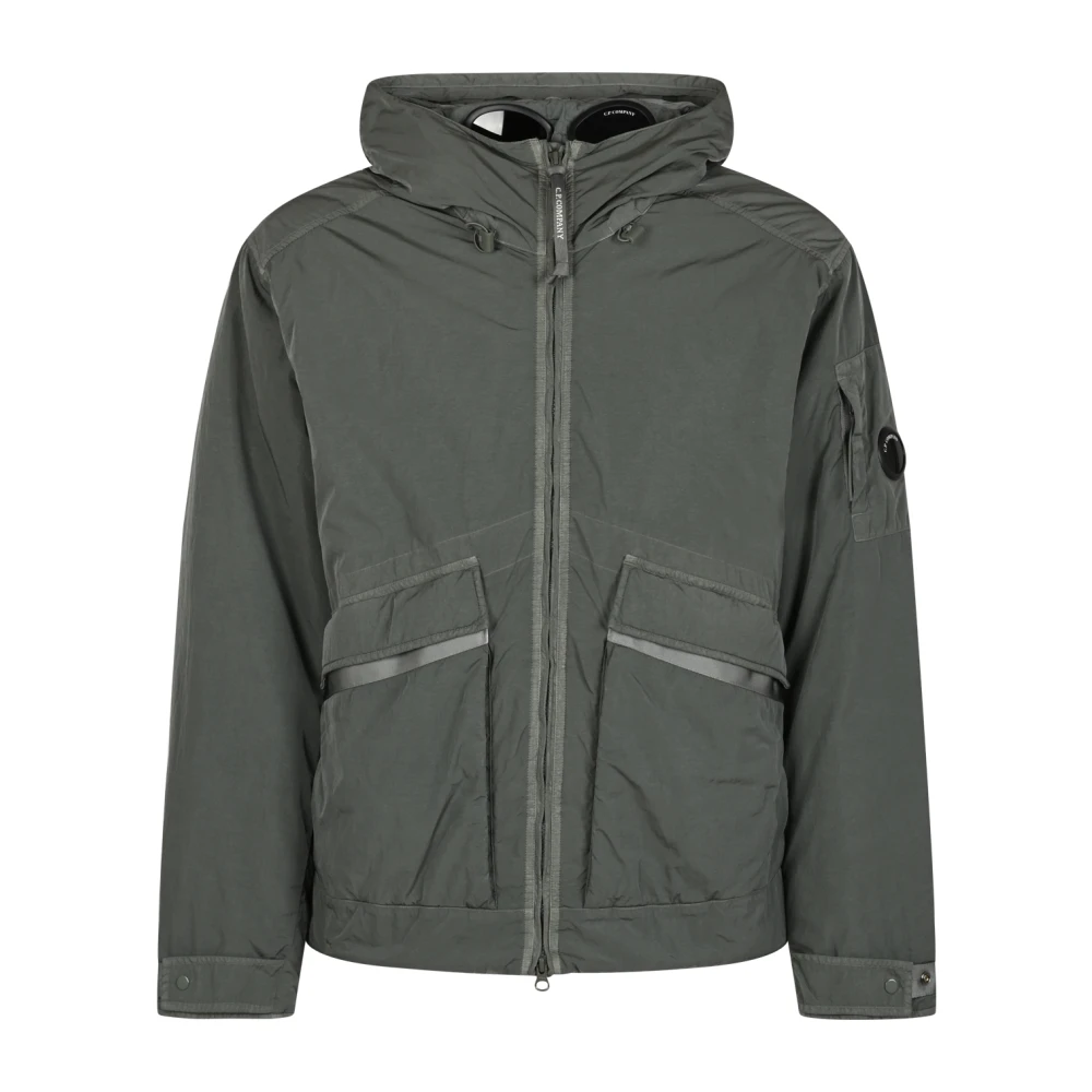 C.p. Company Outerwear Medium Jacket In Heavy Chrome - R - Male - Light Jackets - Gray - L - Jackets