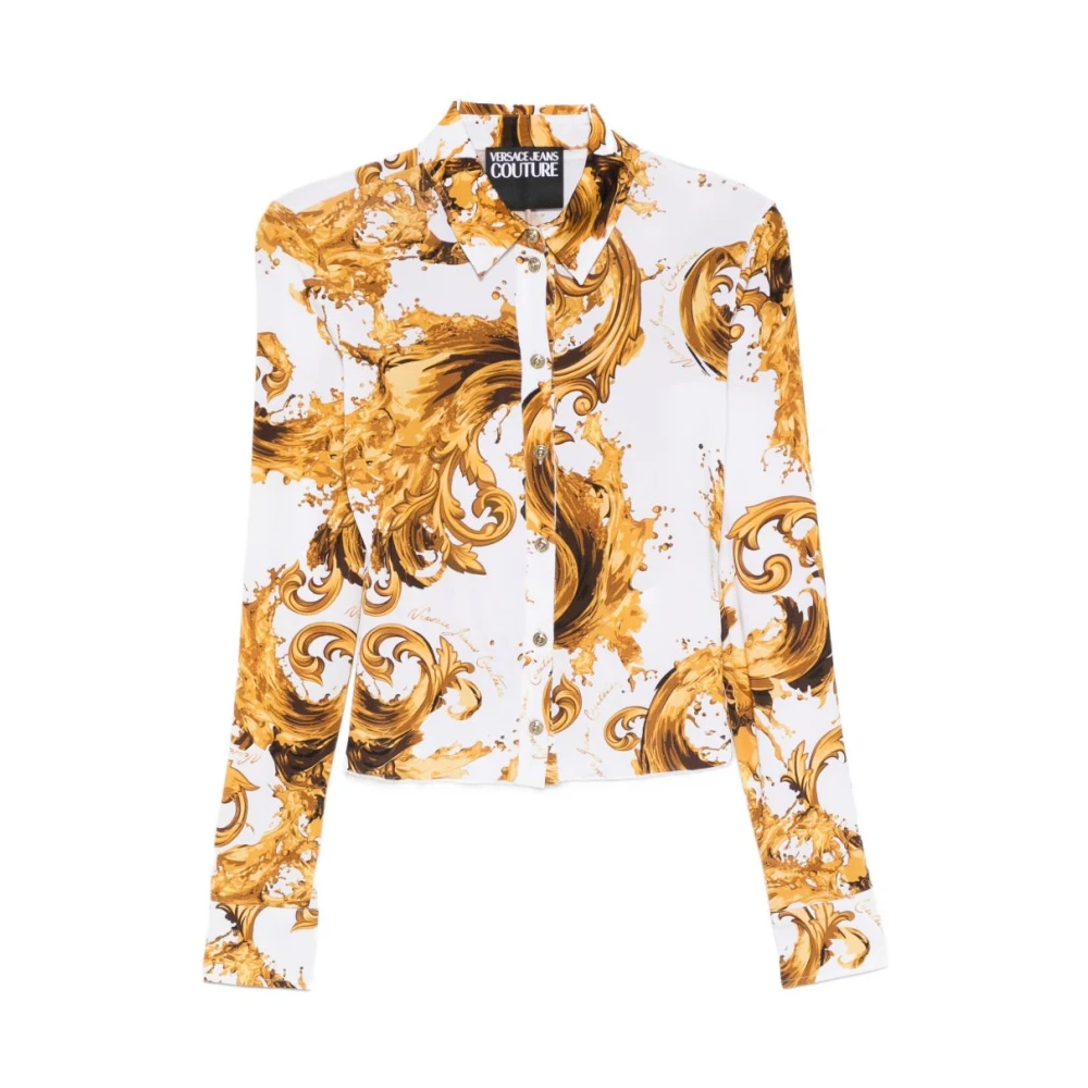 Versace Jeans Couture Women's Multicolor Shirts, Xs, Barocco-Print Shirt