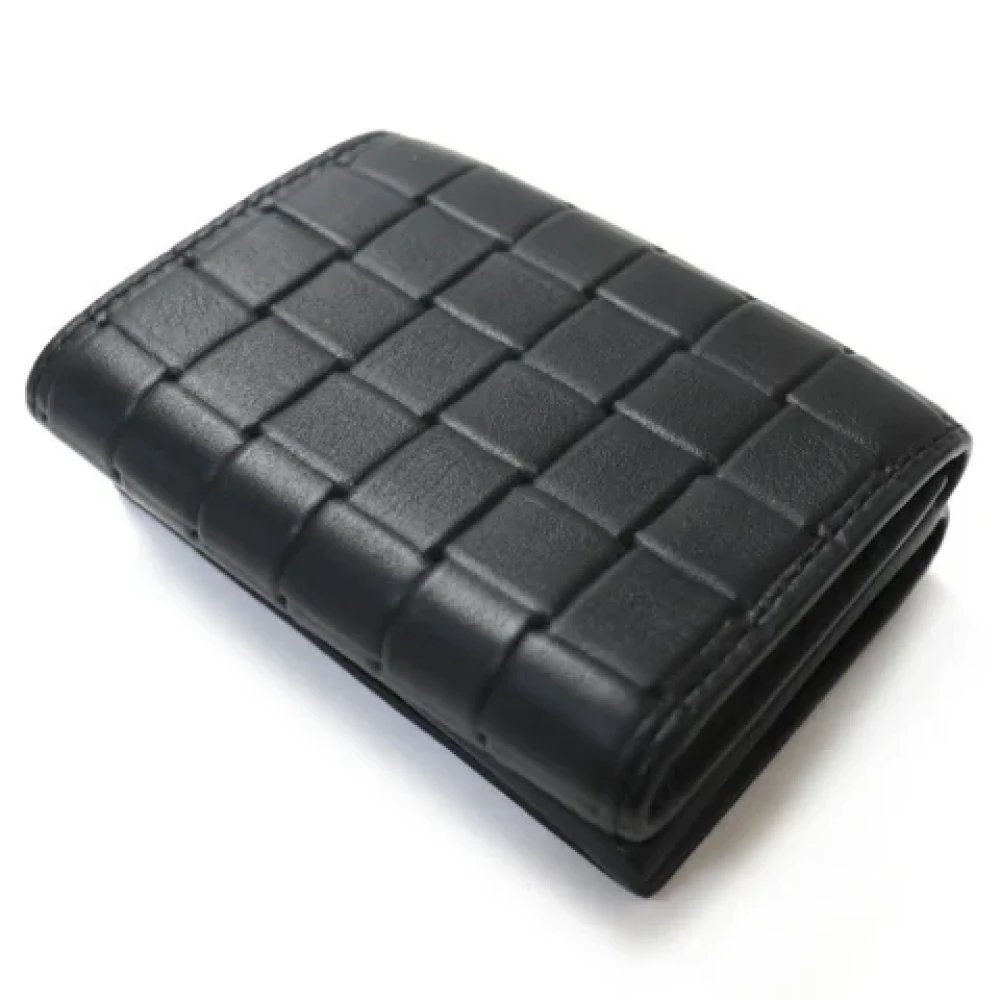 Bottega Veneta Vintage Pre-owned Leather wallets Black Dames