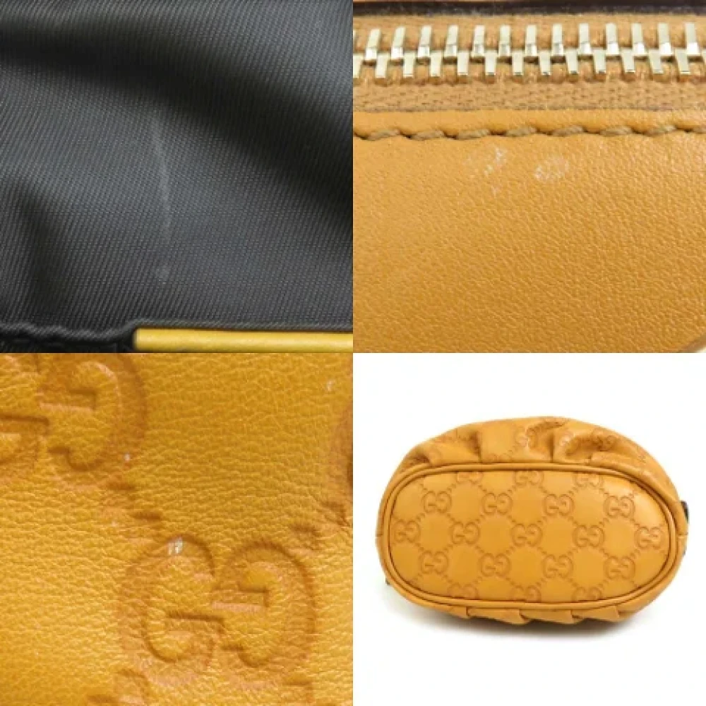Gucci Vintage Pre-owned Leather clutches Brown Dames