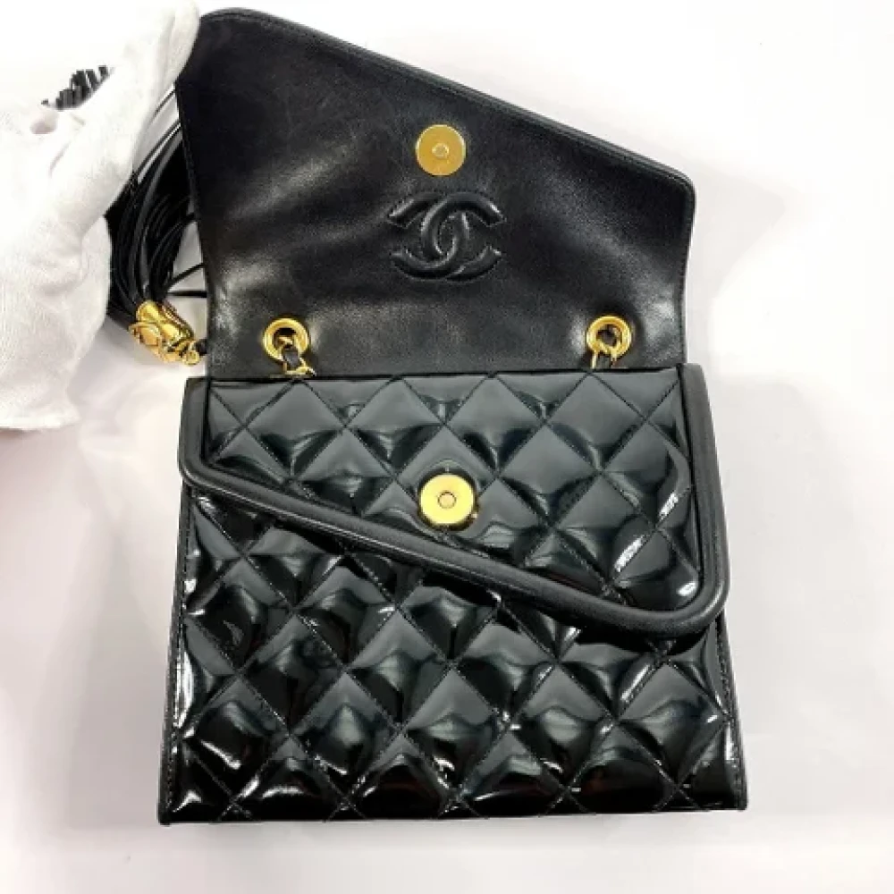 Chanel Vintage Pre-owned Leather chanel-bags Black Dames