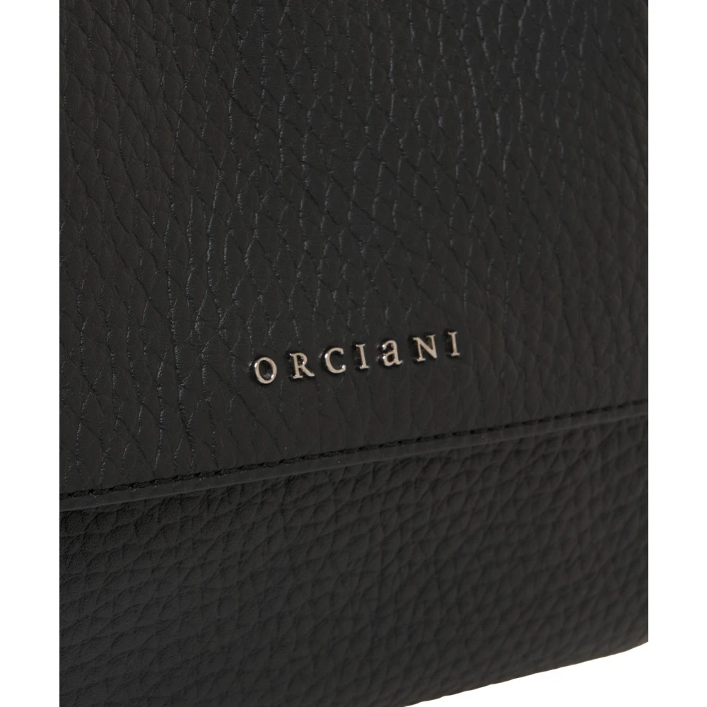 Orciani Zwarte Handtas Sveva Soft Mini Black Dames