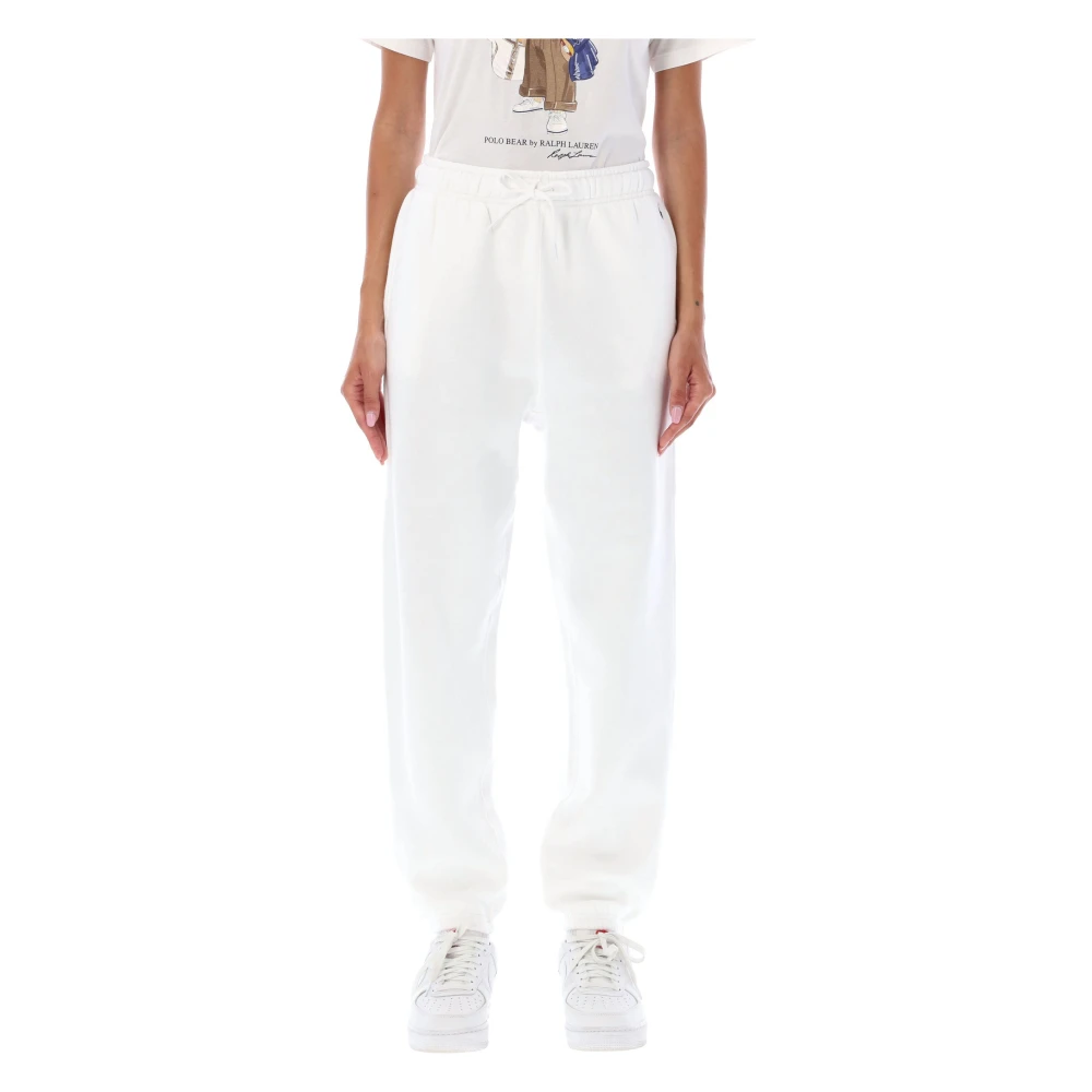 Polo Ralph Lauren Fleece Joggingbroek White Dames