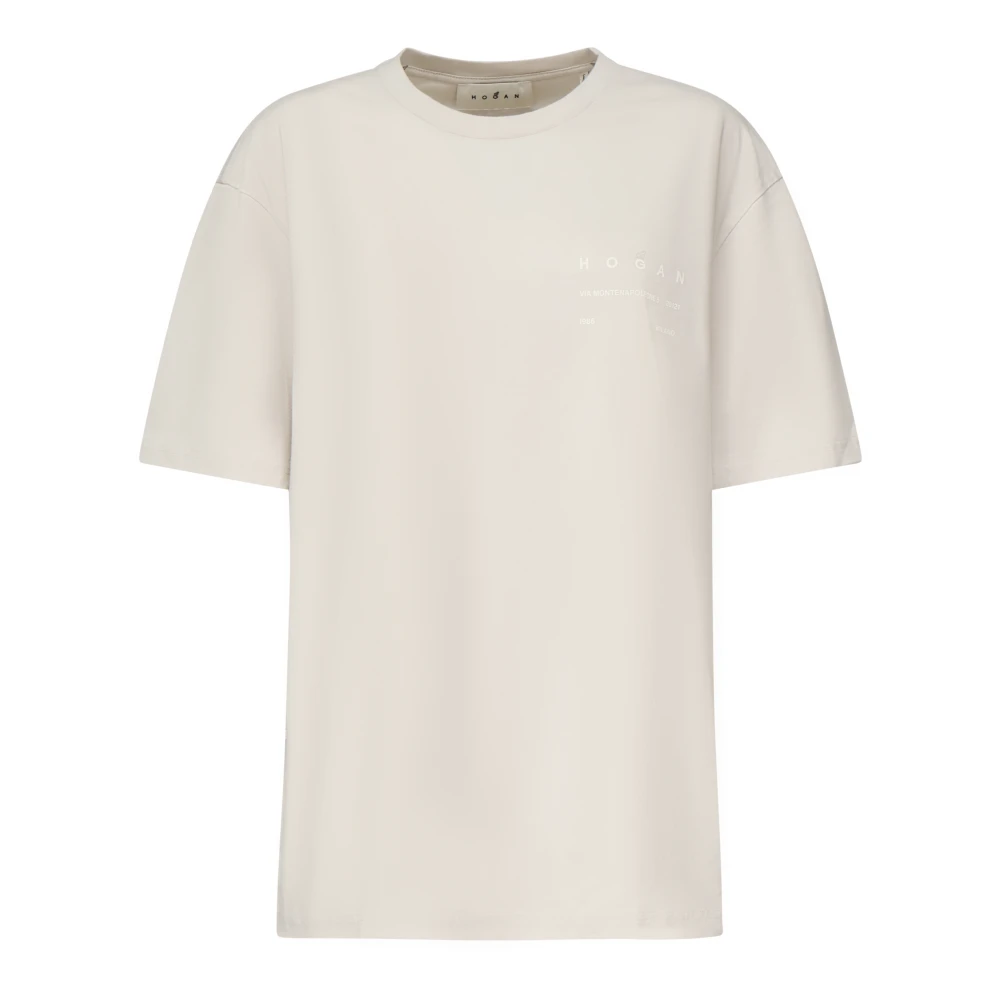 Hogan - Tops > T-Shirts - Beige - Hogan - Modalova