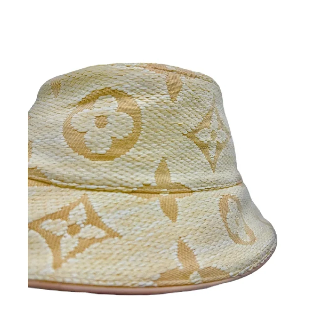 Louis Vuitton Vintage Pre-owned Raffia hats Beige Dames