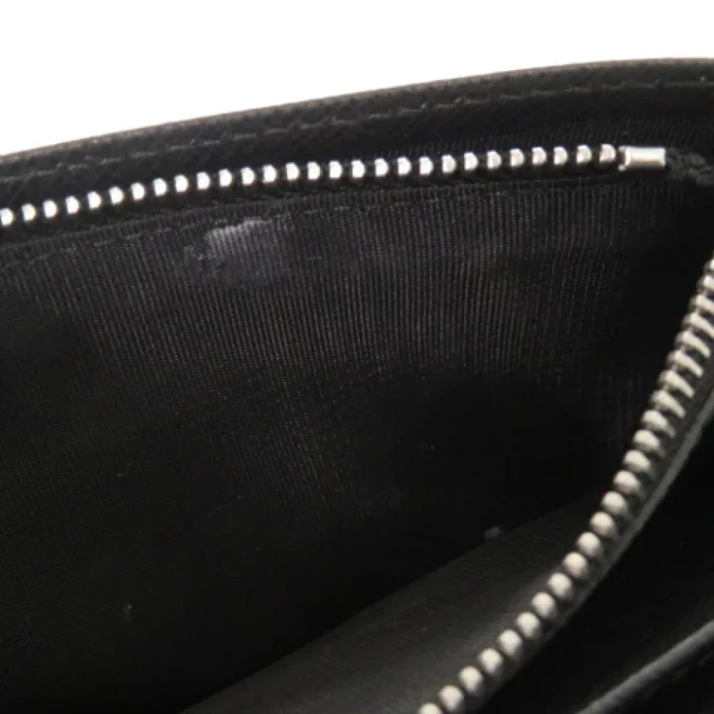Prada Vintage Pre-owned Leather wallets Black Dames