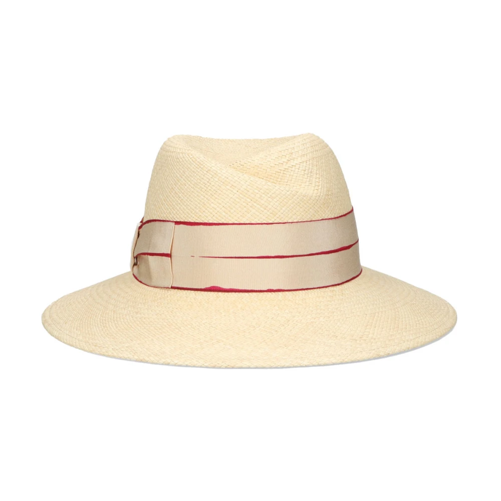 Borsalino Klassieke Fedora Hoed in Zwart Beige Dames