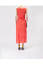 robe-midi-en-crepe-rouge