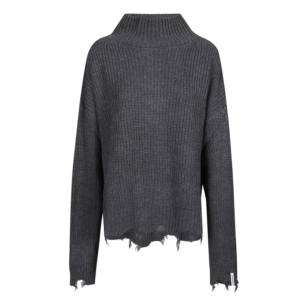 Hinnominate Comfortabele Turtle Neck Sweater Gray Dames