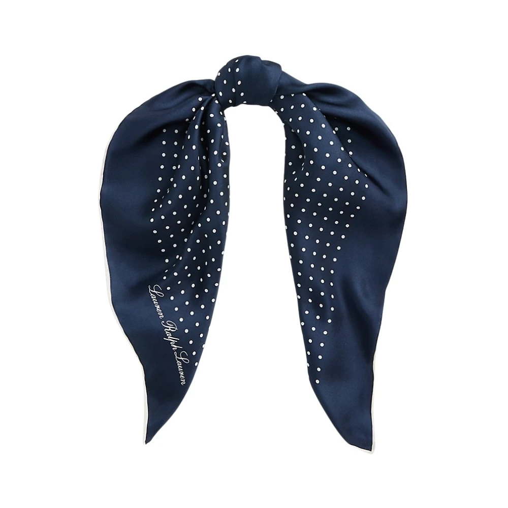 Ralph Lauren Women's Blue Silky Scarf