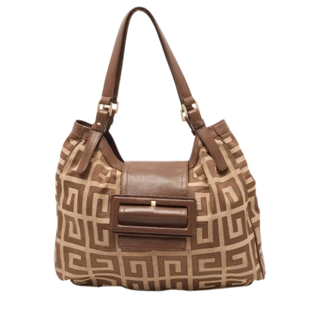 Givenchy Pre-owned Canvas handbags Brown Dames