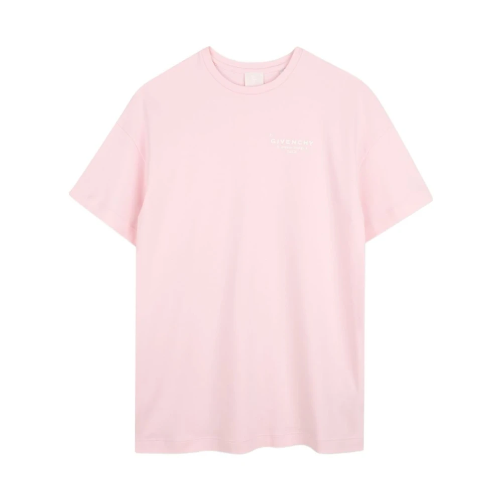 Givenchy Pink Kids Short Sleeve T-Shirts, Female, 10 Y, Cotton Logo T-Shirt Dress
