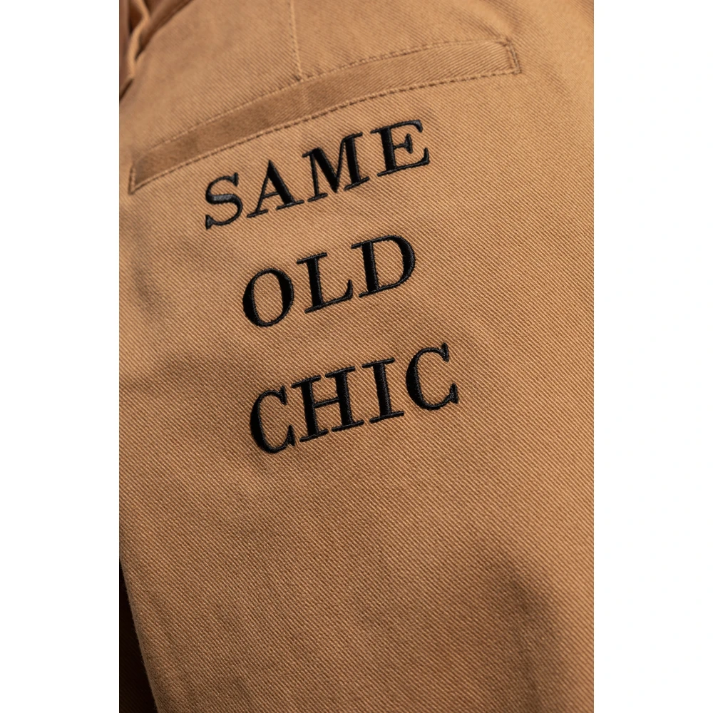 Moschino Wijde broek Brown Heren