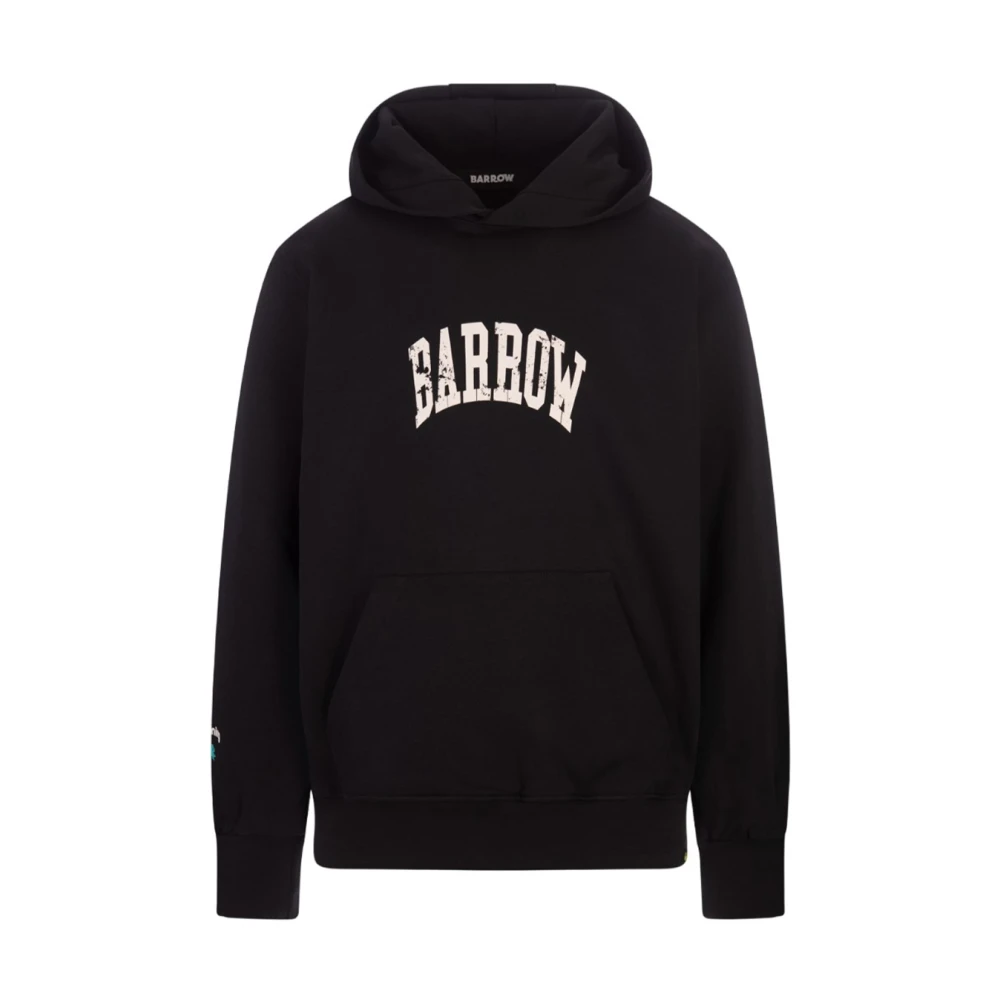 Barrow Katoenen Hoodie Trendy Stijl Black Heren