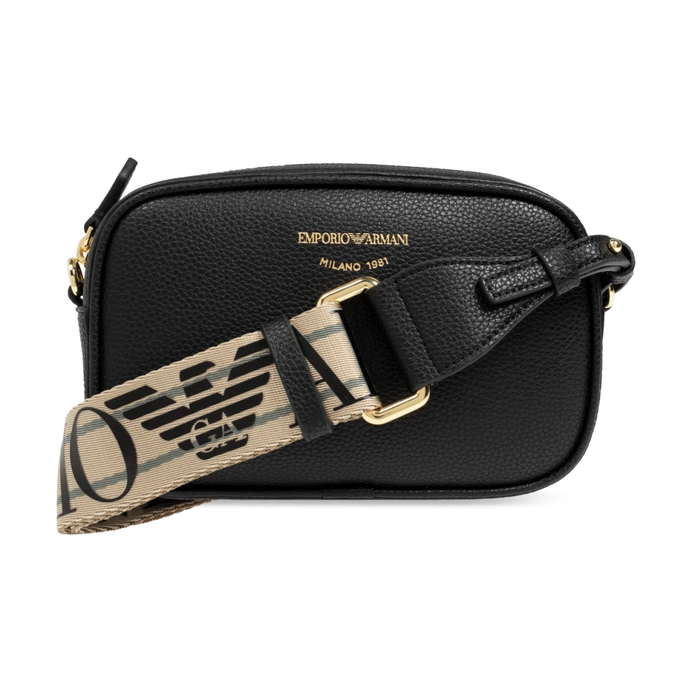 Emporio Armani Black Shoulder Bag - Female - Cross Body Bags - One Size - Bags