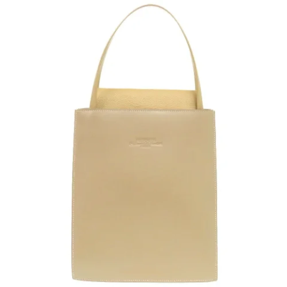 Hermès Vintage Pre-owned Leather totes Beige Dames