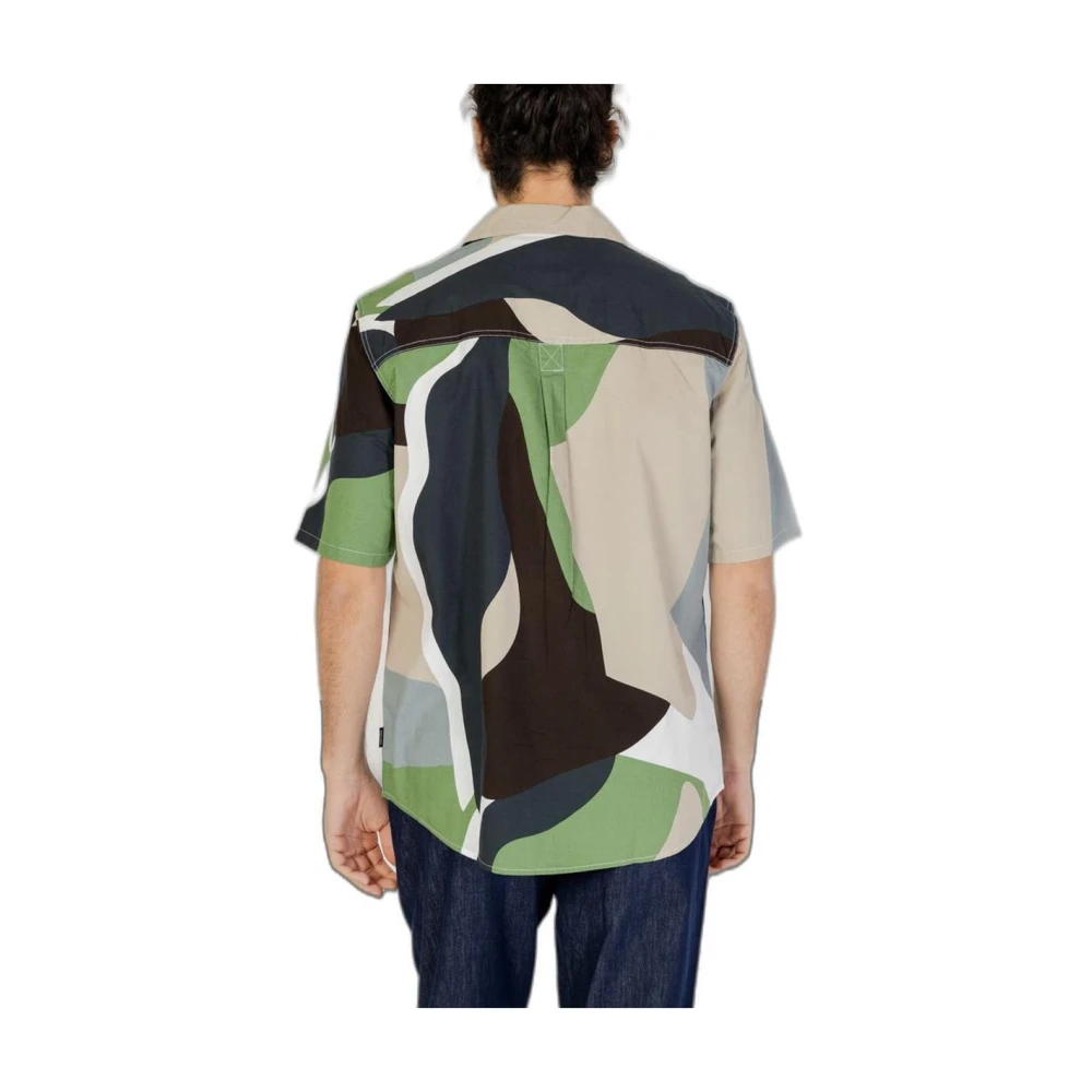 Only & Sons Groene Abstracte Print Shirt Green Heren