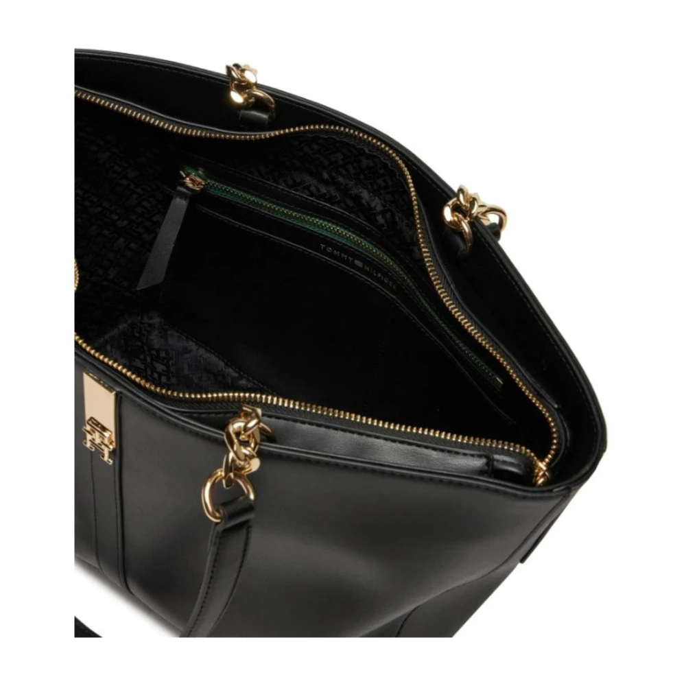 Tommy Hilfiger Heritage Tote Tas voor Vrouwen Black Dames