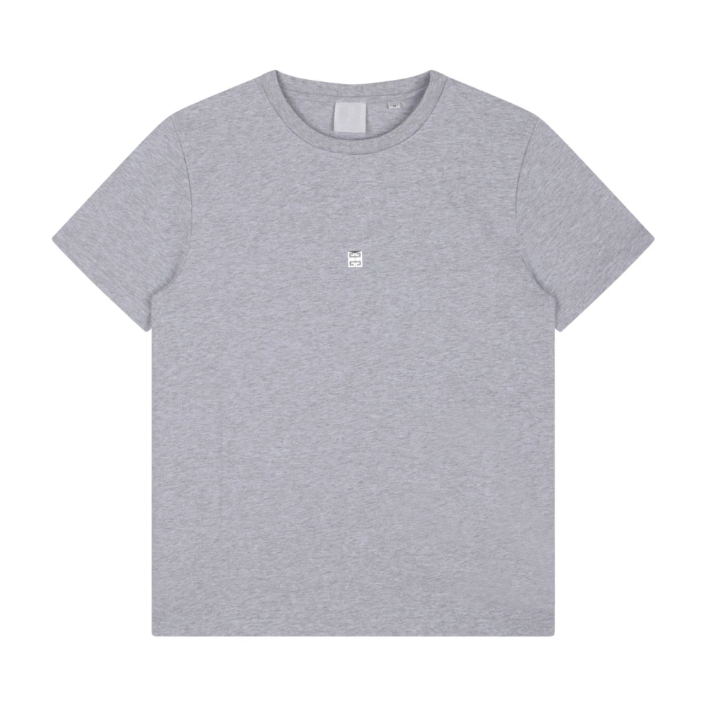 Givenchy Men's Grey 4G Plaque T-Shirt