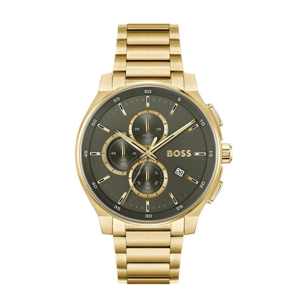 Hugo Men's Yellow Stainless Steel Luxury Dress Watch
