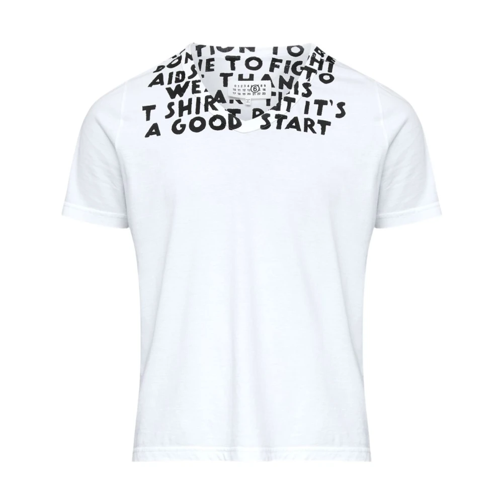 Mm6 Maison Margiela Herren Weiß Oberteile, Xlgröße: