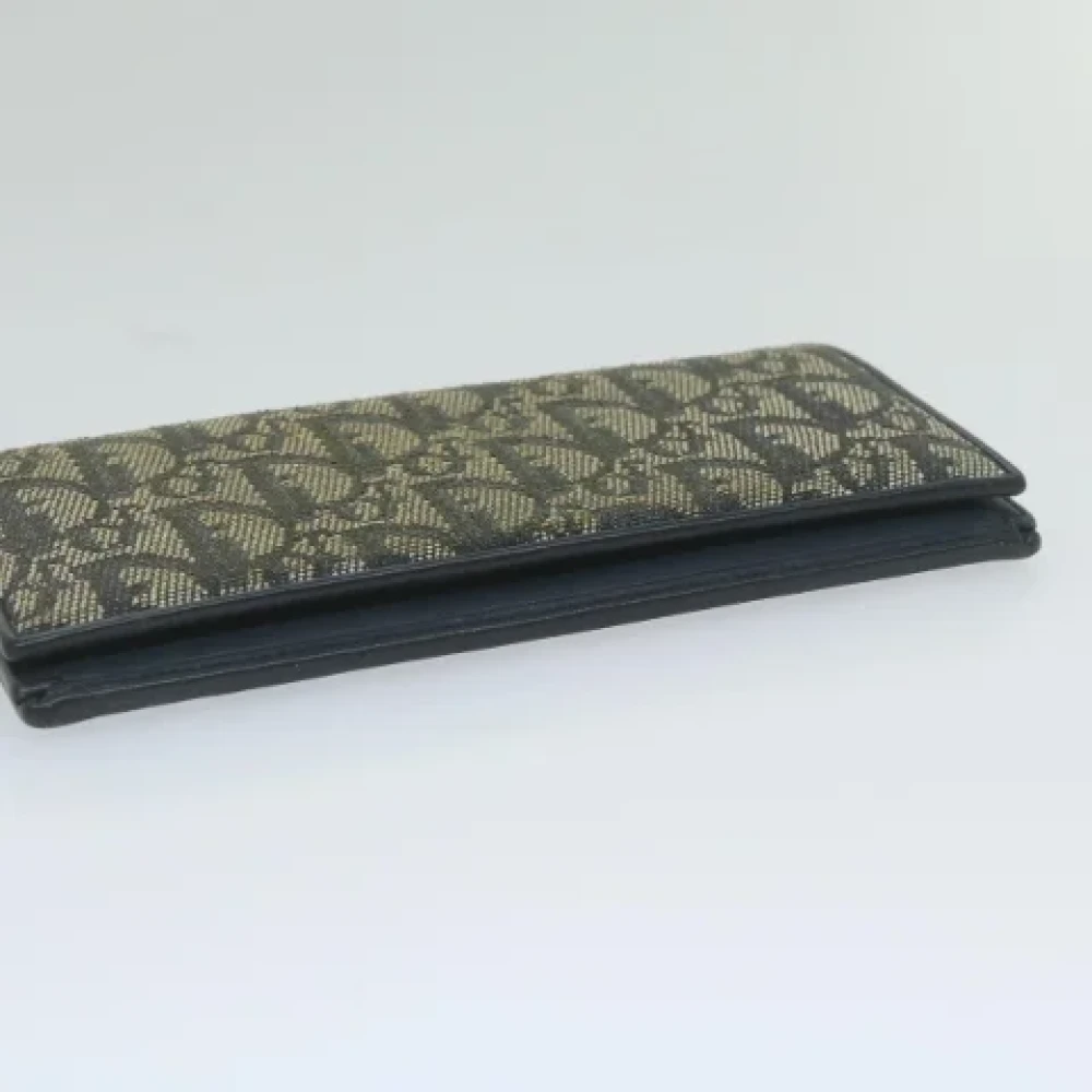 Dior Vintage Pre-owned Canvas wallets Blue Dames