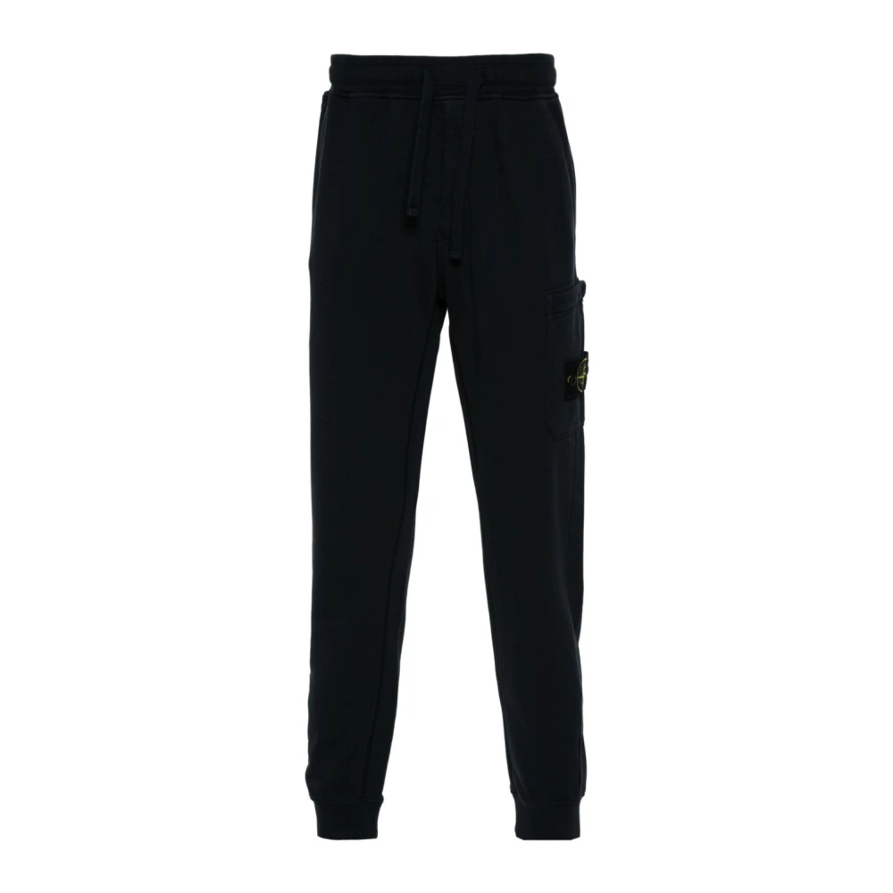 Stone Island Blauwe Katoenen Joggingbroek Blue Heren