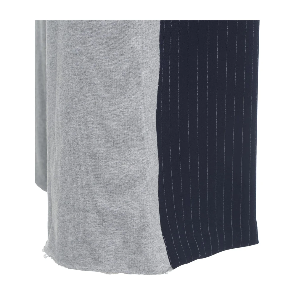 Ottod'Ame Grijze joggingbroek met krijtstrepen Gray Dames