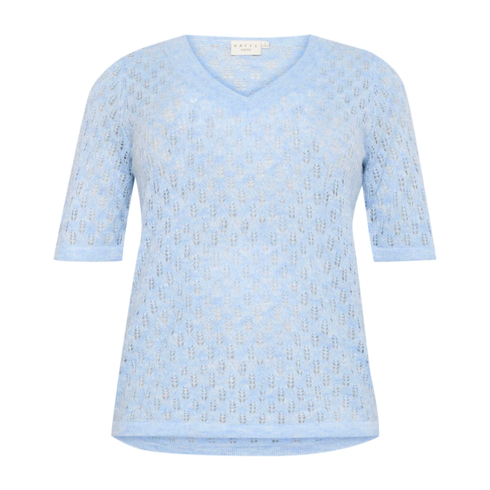 Knitwear > V-neck Knitwear - - Kaffe Curve - Modalova