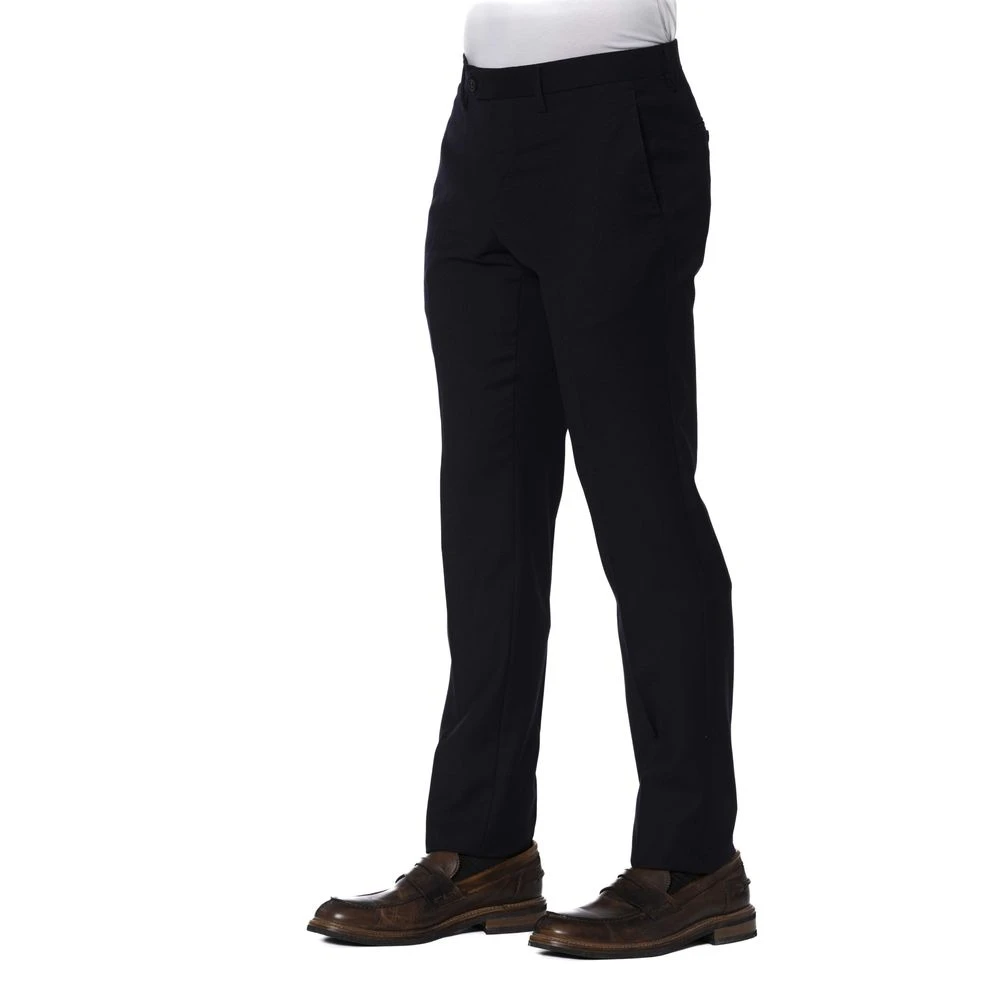 Trussardi Blauwe wollen broek voor mannen Blue Heren