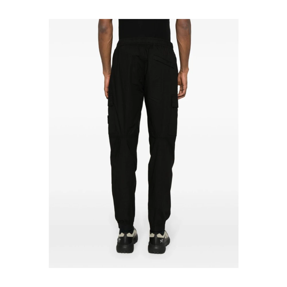 Stone Island Zwarte Stijlvolle Broek Black Heren