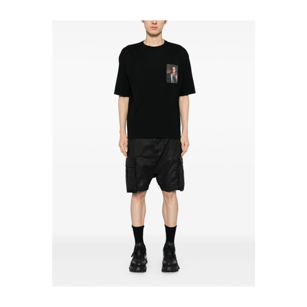 Undercover Zwarte katoenen jersey T-shirt voor mannen Black Heren
