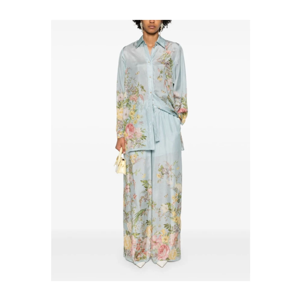 Zimmermann Blauwe Broek voor Vrouwen Aw24 Multicolor Dames