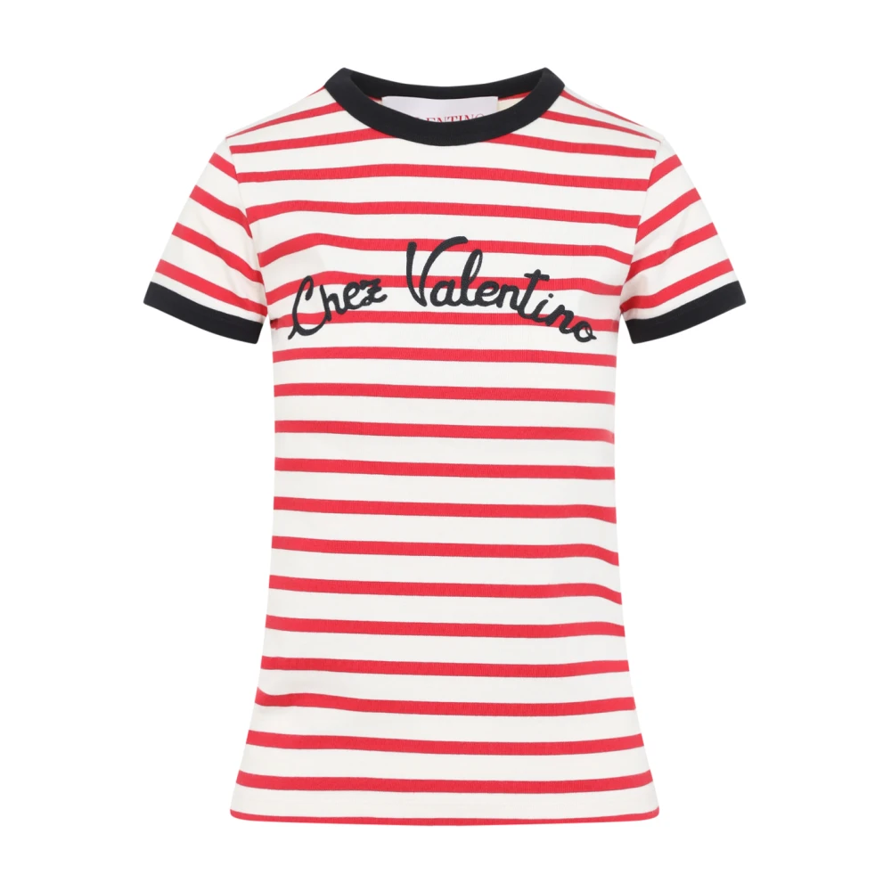 Valentino Casual Katoenen T-shirt voor Dagelijks Gebruik Red Dames