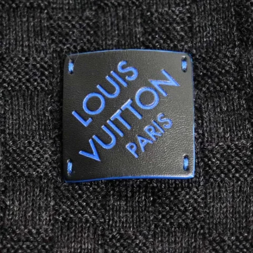 Louis Vuitton Vintage Pre-owned Fabric scarves Black Dames