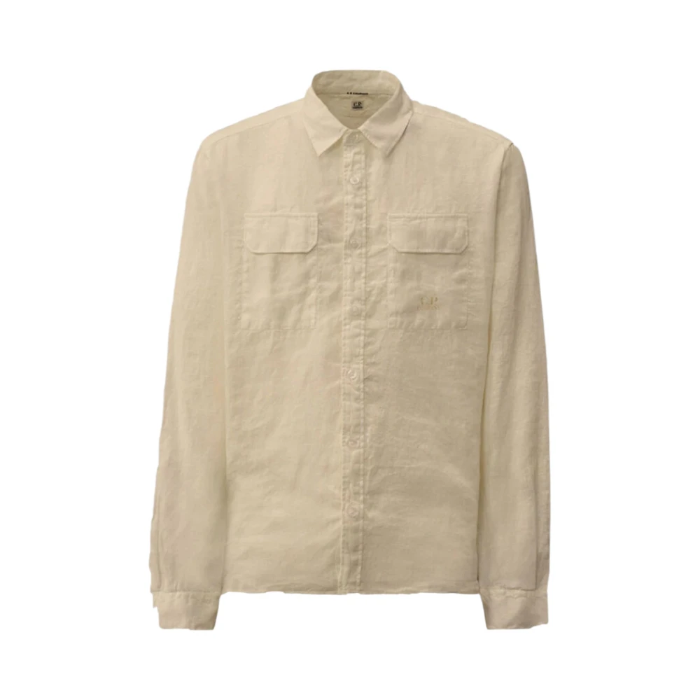 C.p. Company Men's Beige Casual Shirts - Casual Shirts - M - Shirts