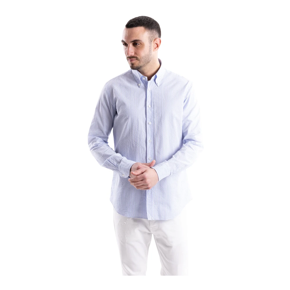 Xacus Mannelijk Multicolor Overhemden Heren, Veelkleurig, Xl, Katoen, Button-Down Overhemd