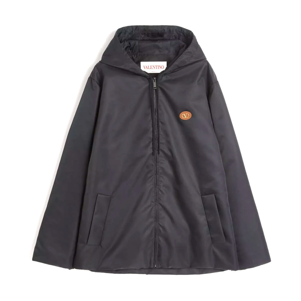 Valentino Garavani Men's Black Stylish Coat For Fashionable Look